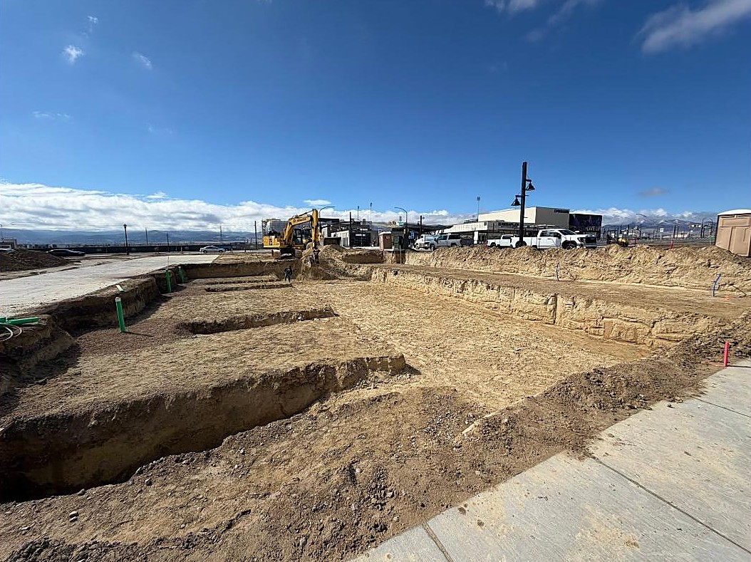 Commercial excavation site in Utah County